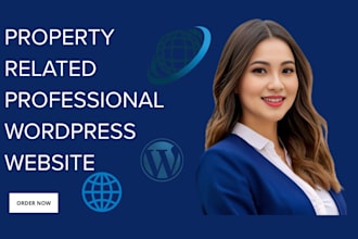 design property management website for property owners in wordpress