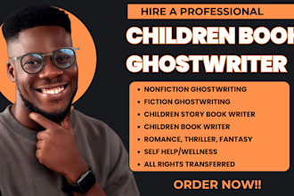 ghostwrite your children book as fiction ghostwriter children story book writer
