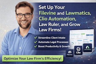 setup your filevine and lawmatics clio automation law ruler and grow law firms