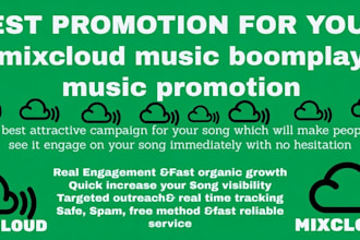 create email campaign to promote mixcloud music boomplay music promotion