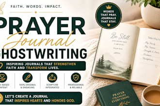 ghostwrite prayer point guided journal christian ebook and daily devotional