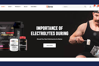 build a supplement shopify store supplement website health supplement store