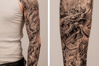 custom an abstract tattoo design