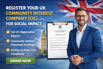 register your UK community interest company cic for social impact