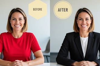 change clothes and colors in your photos and products