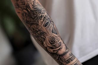 custom a watercolor tattoo design