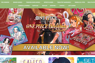 build a  pokemon store trading card website tcg and card game store pokemon logo