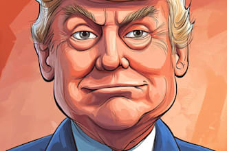 do a political cartoon art