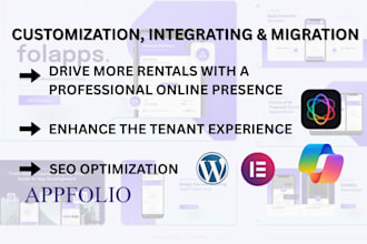 create custom property management website with appfolio integration