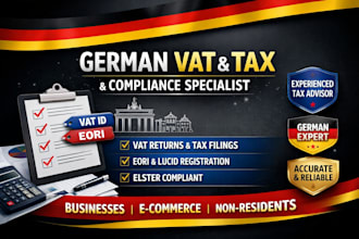 register german vat id, oss, ioss, eori, and file vat returns