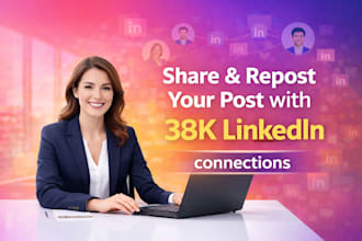 share, repost, and promote your linkedin content to my 38k connections, shoutout