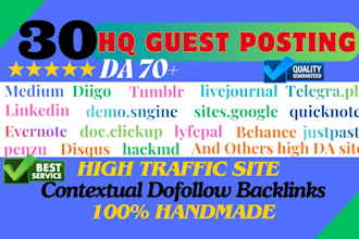 write and publish free guest posts on high traffic site with contextual backlink