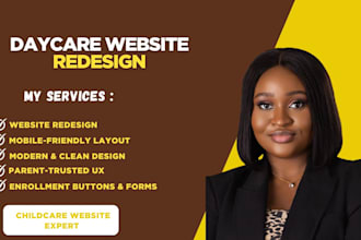 redesign and revamp your daycare or childcare website