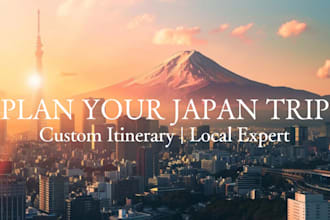 create a personalized japan travel itinerary with local insights