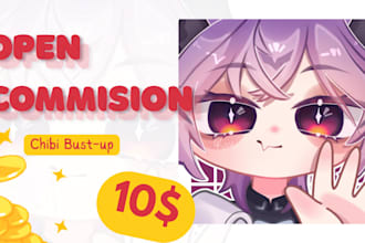 create adorable chibi character for you