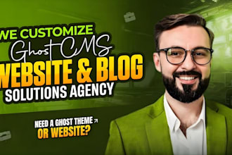 customize ghost cms website, ghost website, ghostblog, and ghost cms blog theme