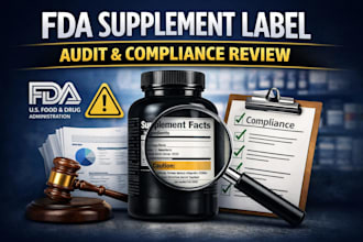 review and audit your supplement label for fda compliance
