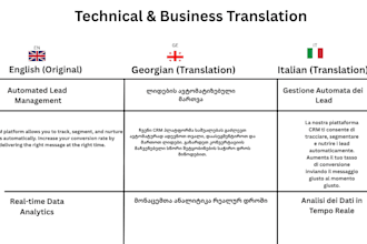 translate from italian to georgian and from georgian to italian