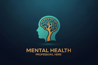 do mental health medical  and minimalist logo design