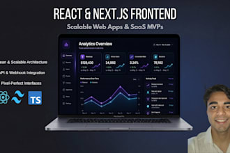 develop a scalable react frontend for your saas or web app
