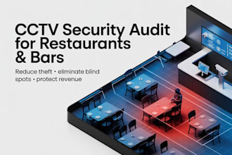 perform professional cctv security audit, optimization for restaurants and bars