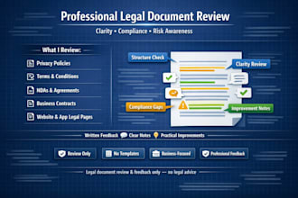 review and improve your legal documents professionally