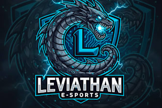 make awesome unique leviathan e sports mascot logo design service for company
