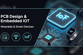 do pcb design and embedded iot for smart watch, ring, glass and wearable devices