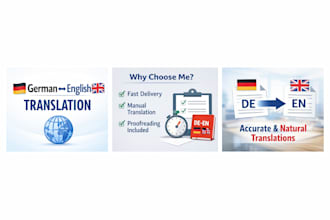 manually translate german to english and english to german