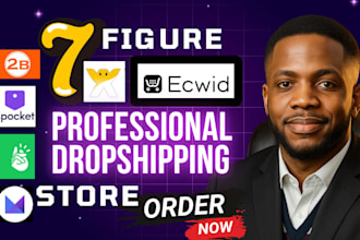 setup 7 figure wix ecwid dropshipping store website redesign sellvia development