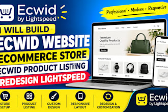 build ecwid website ecommerce store ecwid product listing redesign lightspeed