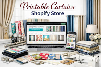 build curtain website, drape and valance website, window ecommerce store