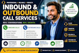 do inbound and outbound call for your business