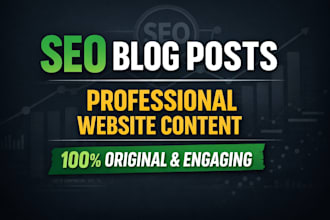 write SEO blog posts and high converting website content