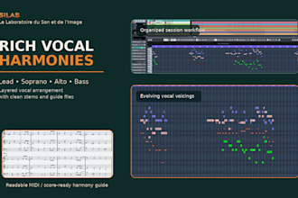 create rich backing vocals and harmonies for your song