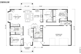 create custom 2d barndominium floor plans with accurate dimensions