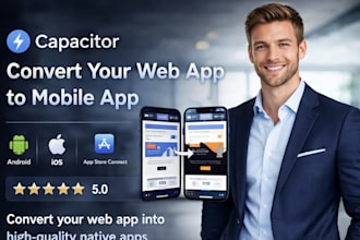 convert base44 or loveable app to capacitor nativeios and android app