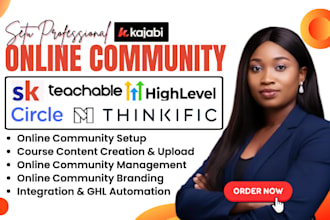 skool community setup mighty network kajabi teachable circle community manager