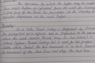 write neat handwritten notes and assignment