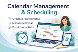 manage your calendar and scheduling professionally