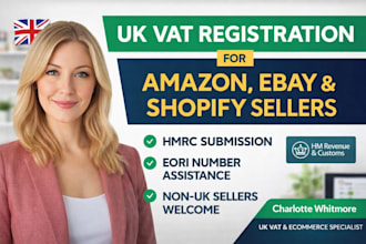 do UK vat registration and hmrc setup for amazon shopify ebay sellers