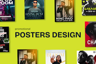 do premium promotional poster design