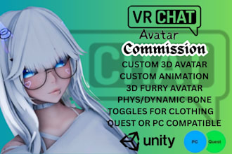 custom vrc avatar vrchat furry avatar nsfw avatar fursona 3d vrc vrm model