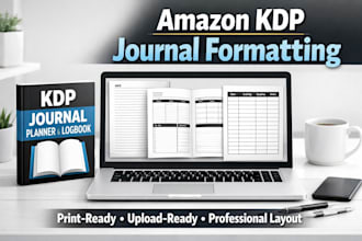 format KDP journal,planner and logbook for amazon