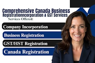 do canada business registration, incorporation services, gst registration