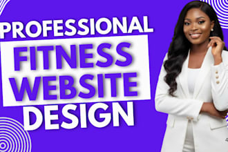 design fitness website gym website health club website workout program website