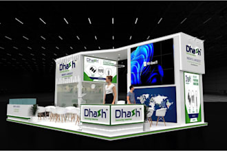 exhibtion stall designing 3d