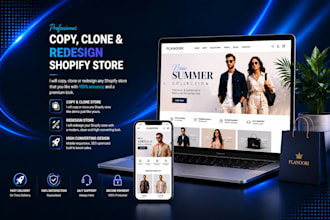 clone copy duplicate shopify store design
