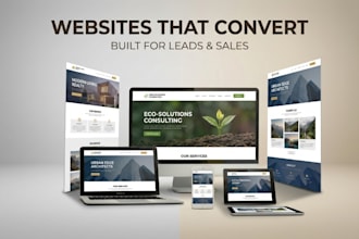 develop a custom conversion focused website