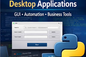 develop a custom python desktop application for windows